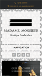 Mobile Screenshot of madamemonsieurla.com